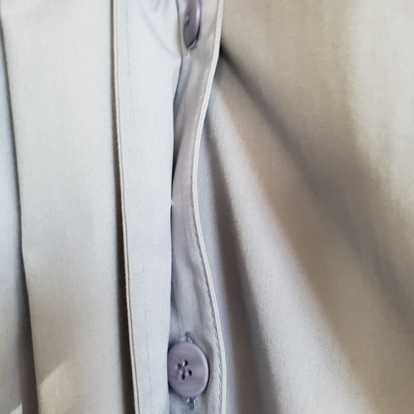 VINTAGE LONDON FOG POWDER BLUE TRENCH COAT 12P - Picture 4 of 8